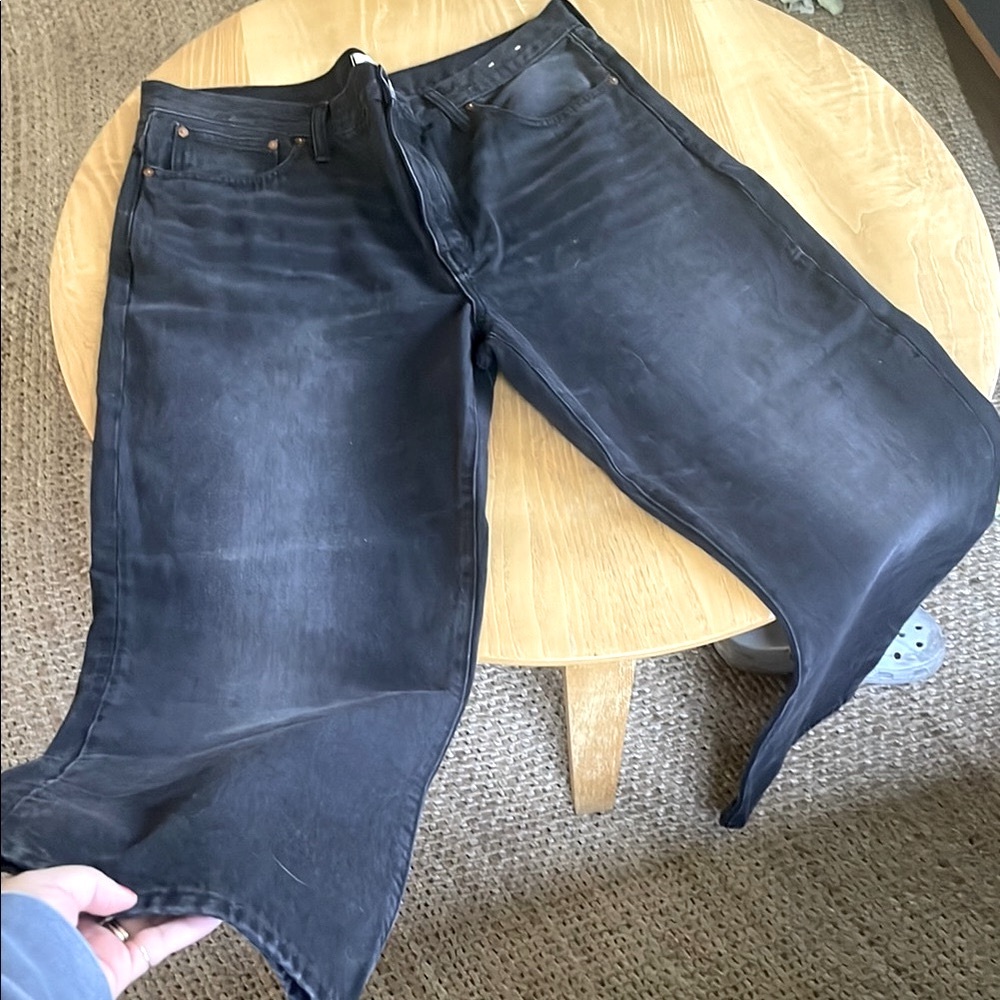 Madewell Black Bootcut Denim